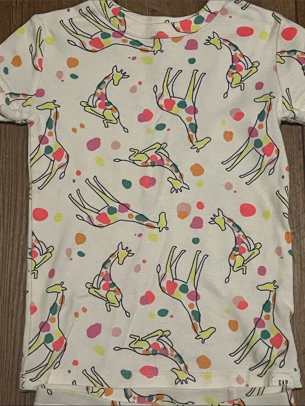 Baby Gap Toddler Girl Giraffe Pajamas, size 5